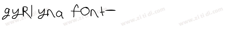 gyrlyna font字体转换